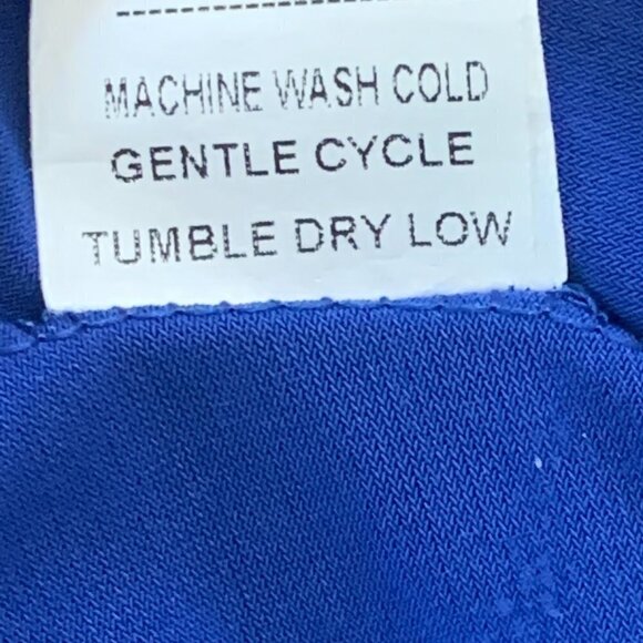 Kate & Mallory Asymmetric Hem Cutout Back Tunic Top Sz L Blue #188H - Picture 10 of 10